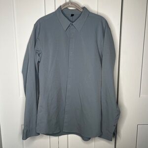 Lululemon New Venture Slim Fit Long Sleeve Shirt Men's Size Large